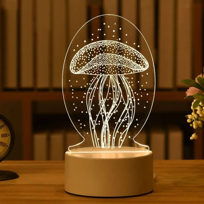 Illuminate Your Home with the Enchanting 3D Acrylic Love Lamp - Free Shipping Worldwide!