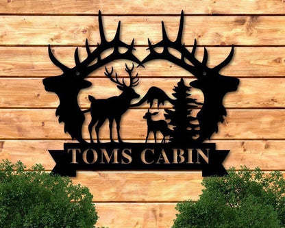 Elegant Metal Iron Deer Wall Art - Perfect for Nature Lovers