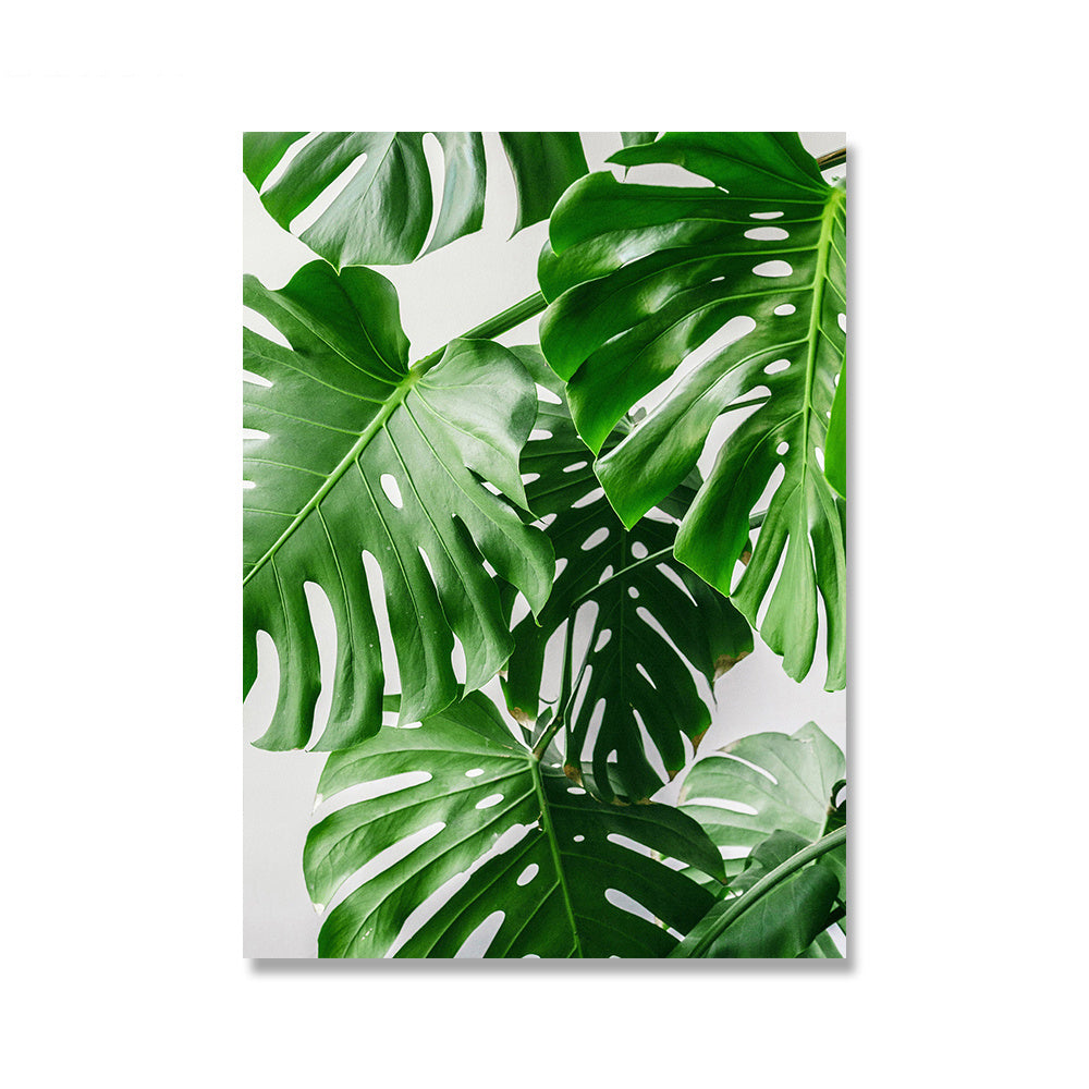 Stylish Green Plant Canvas Paintings - Ideal for Modern Living Room Decor