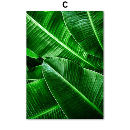 Exquisite Green Plant Canvas Paintings - Perfect for Living Room Decor