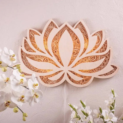 Elevate Your Yoga Sanctuary with Exquisite Decorative Art Ornaments | Lotus Flower Mandala