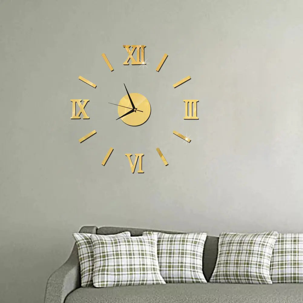 Enhance Your Home Decor with a Timeless Acrylic Roman Numeral Wall Clock