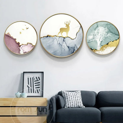 Transform Your Home Decor with Vibrant Abstract Circle Canvas Paintings