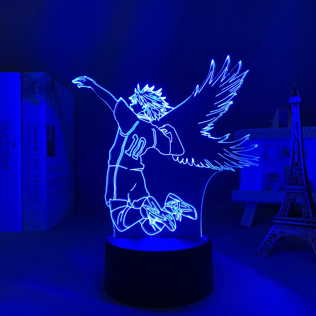 Captivating Manga Haikyuu 3D Lamp: Perfect Room Decor for Anime Fans