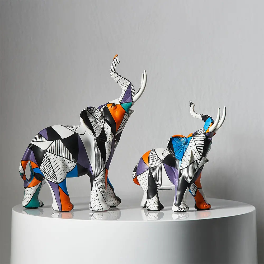 Unique Elephant Art Sculptures for Home Accents