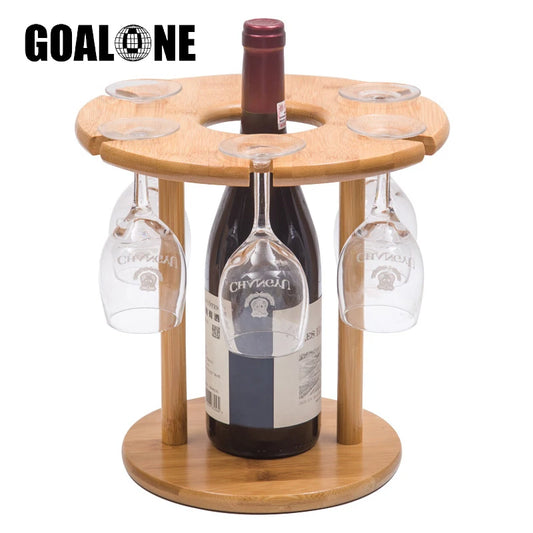 Unique Home Decor: Bamboo Wine Glass Rack – Elegant and Eco-Friendly Stemware Storage!