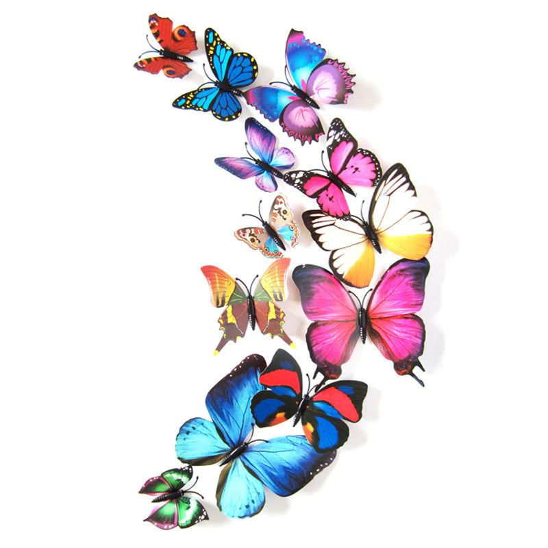 Elegant Room Decor with 3D Butterfly Wall Stickers