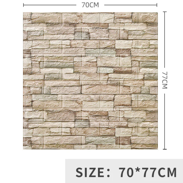 Transform Your Home with Realistic Brick Pattern Wall Stickers