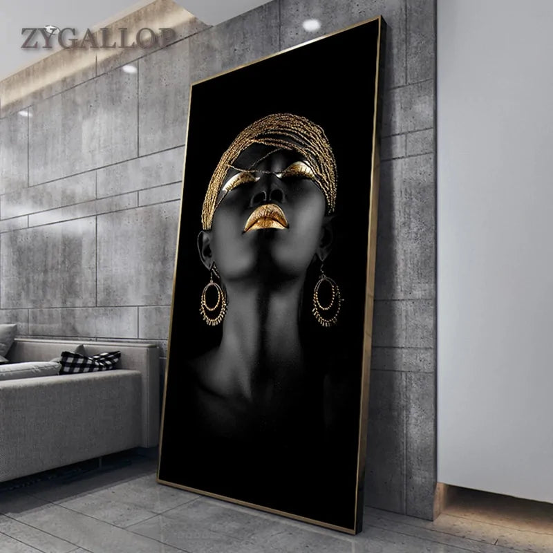 Transform Your Space with Modern Art Canvas African Black Woman Posters | Premium HD Prints