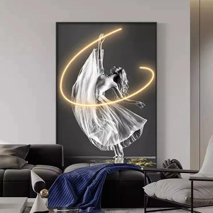 Modern Art Character Luminous Interior Painting LED Wall Lamp