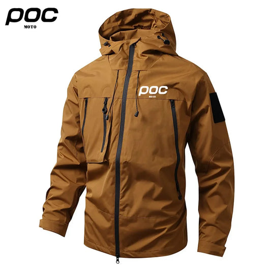 2025 MOTO POC Hiking Jacket Male Motocross Clothing Mountain Bike Waterproof Coat Bicycle Outerwear Chaqueta Cortavientos Hombre