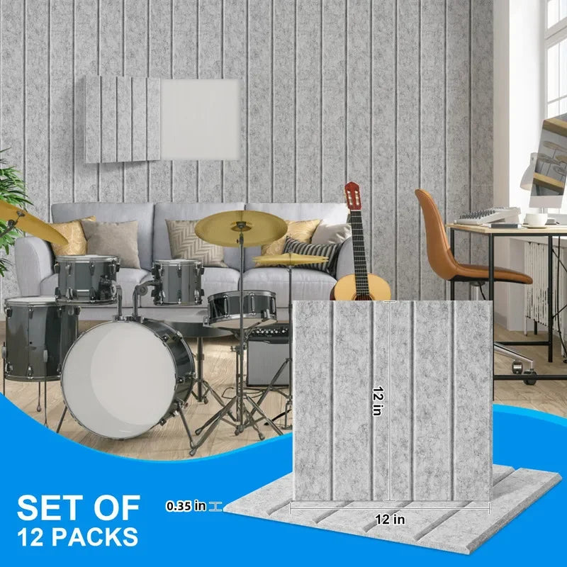 Decorative Self-Adhesive Acoustic Wall Panels - Perfect Sound Control & Stylish Design