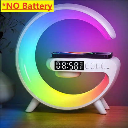 Multifunctional Wireless Charging Dock with Speaker and RGB Night Lamp: Your Home Accessories Upgrade