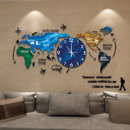 Modern Acrylic 3D DIY Wall Clock – The Perfect Home Accessory for Living Room Elegance