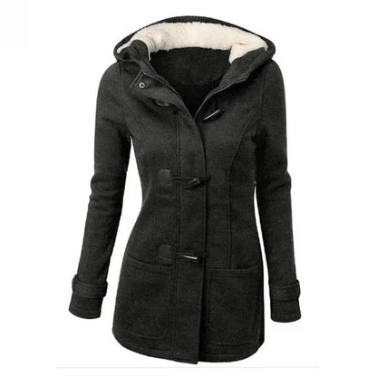 Wish Amazon New Hooded Classic Cotton Jacket Zipper Women's Top Coat Stylish Fashion Parkas In Various Colors