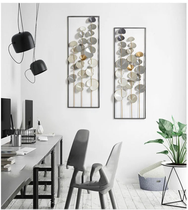 Transform Your Space with Elegant Multi-Panel Wall Art - Luxury Wrought Iron Flower Wall Mural