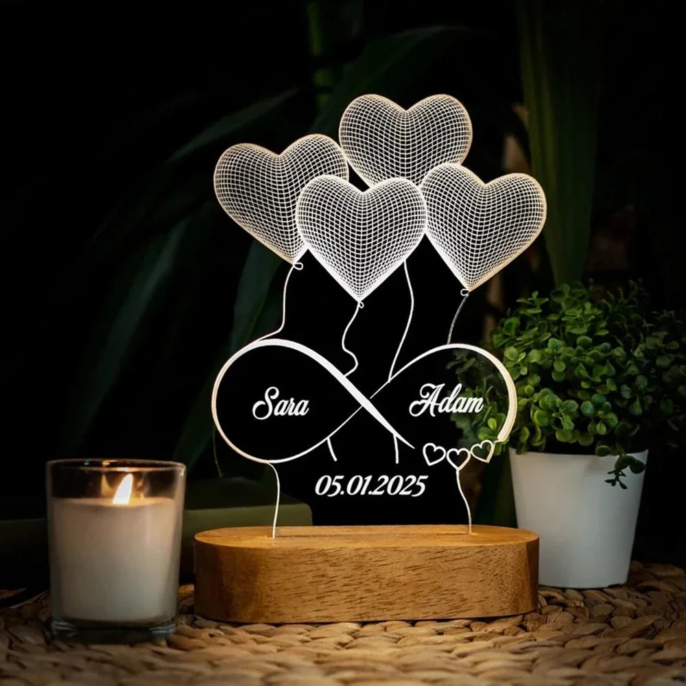 Custom 3D Photo Lamp: A Personalized Home Accessory for Unique Gifts and Interior Design Accents