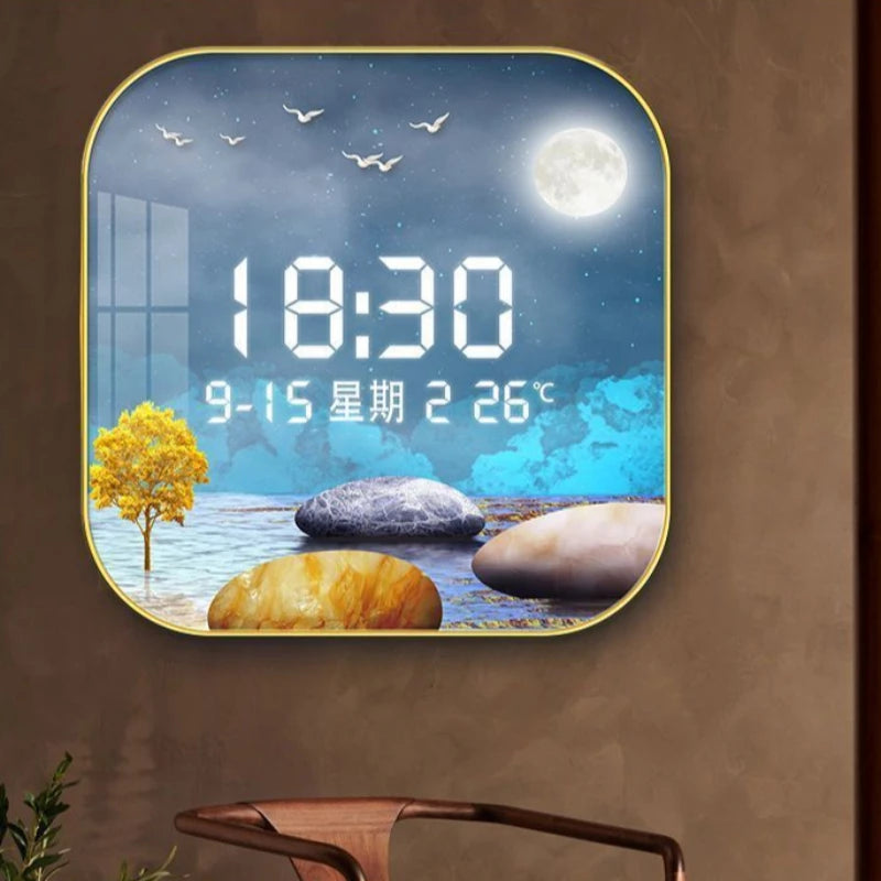 Stylish Digital Wall Clock – The Perfect Blend of Functionality & Elegance for Your Home