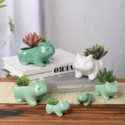 Creative Ceramic Mini Succulent Planter - Unique Home Decor for Indoor and Outdoor Spaces