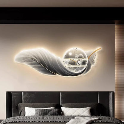 Illuminate Your Living Space: Minimalist LED Luxury Wall Clock for Modern Home Accessories