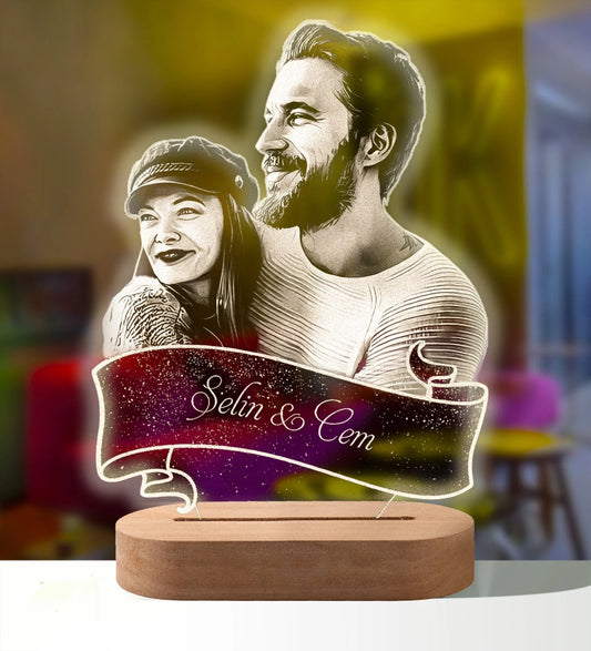 Custom 3D Photo Lamp: A Personalized Home Accessory for Unique Gifts and Interior Design Accents