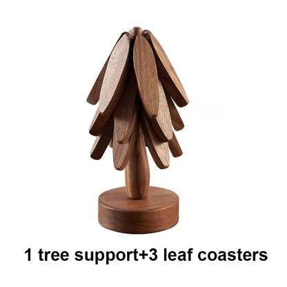 Home Decor Sale Wooden Tree Design Heat Resistant Table Mats for Home Accessories Interior Design Accents Home Art Panel Art