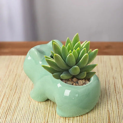 Creative Ceramic Mini Succulent Planter - Unique Home Decor for Indoor and Outdoor Spaces