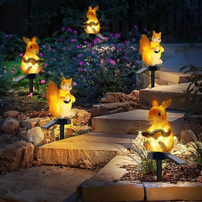 Solar Animal Lights – Waterproof Rabbit & Hedgehog LED Landscape Light for Outdoor Garden Charm