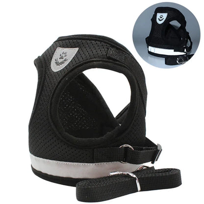 Adjustable Reflective Cat Harness & Leash Set – Escape-Proof, Comfortable & Safe for Daily Adventures