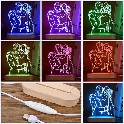 Custom 3D Photo Lamp: A Personalized Home Accessory for Unique Gifts and Interior Design Accents