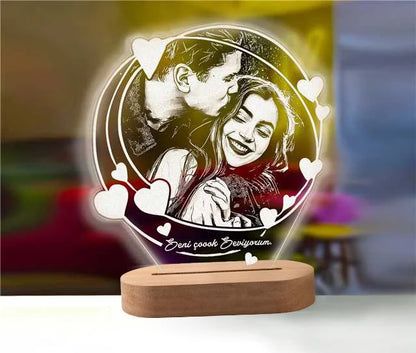 Custom 3D Photo Lamp: A Personalized Home Accessory for Unique Gifts and Interior Design Accents