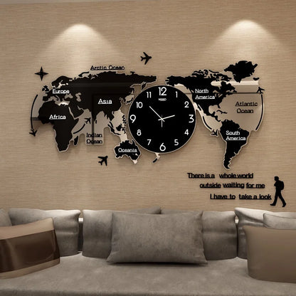 Modern Acrylic 3D DIY Wall Clock – The Perfect Home Accessory for Living Room Elegance