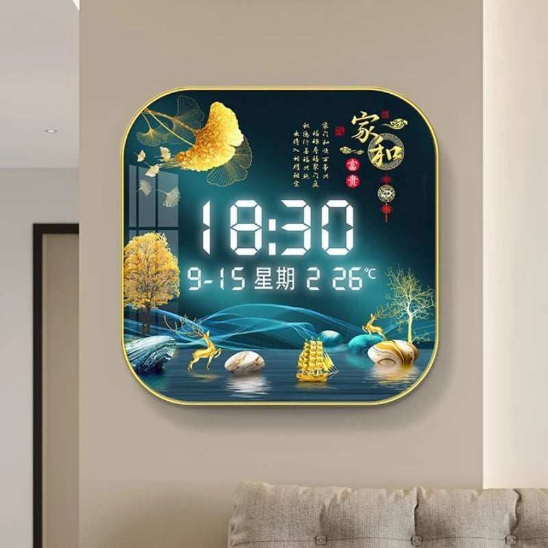 Stylish Digital Wall Clock – The Perfect Blend of Functionality & Elegance for Your Home