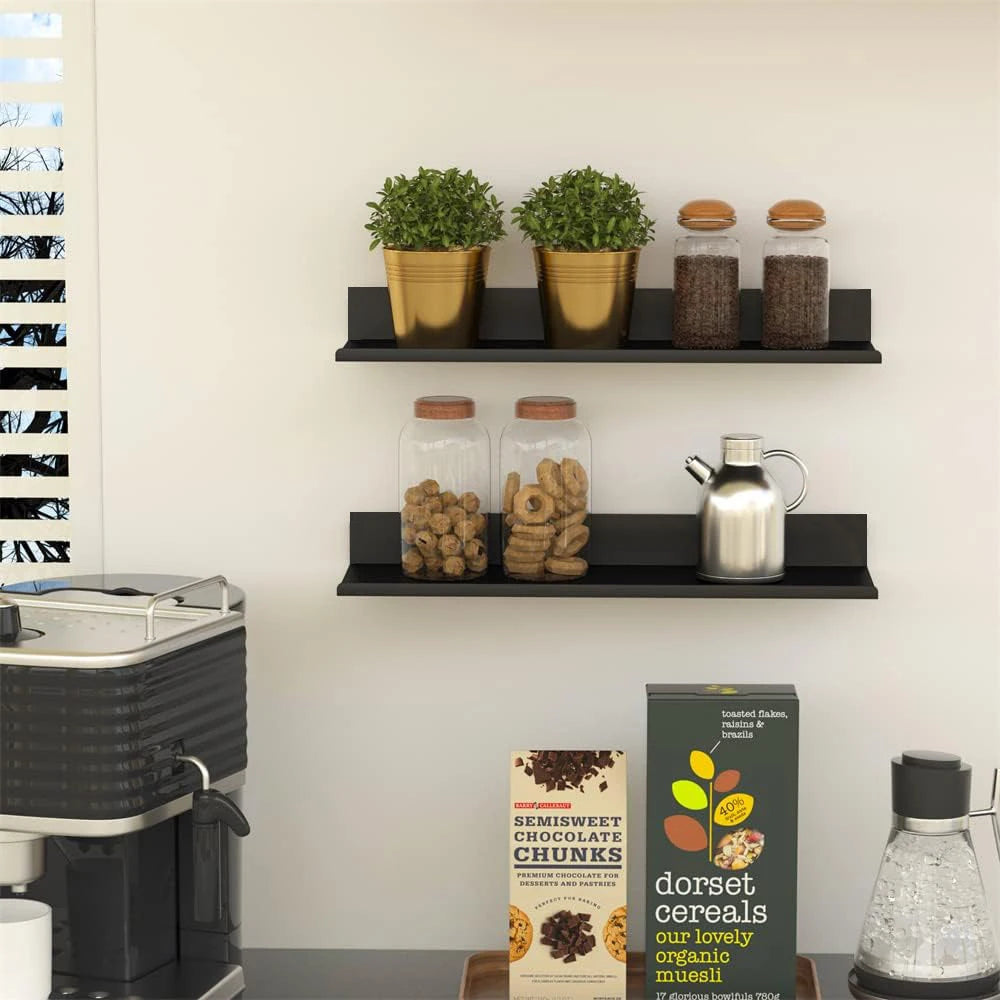 Floating Shelves – Aluminum Alloy Wall-Mounted Shelves for Modern Home & Bathroom Storage