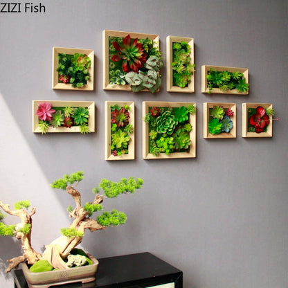 Wall-Mounted Artificial Flower Ornaments | Aesthetic Floral Wall Decor for Living Rooms