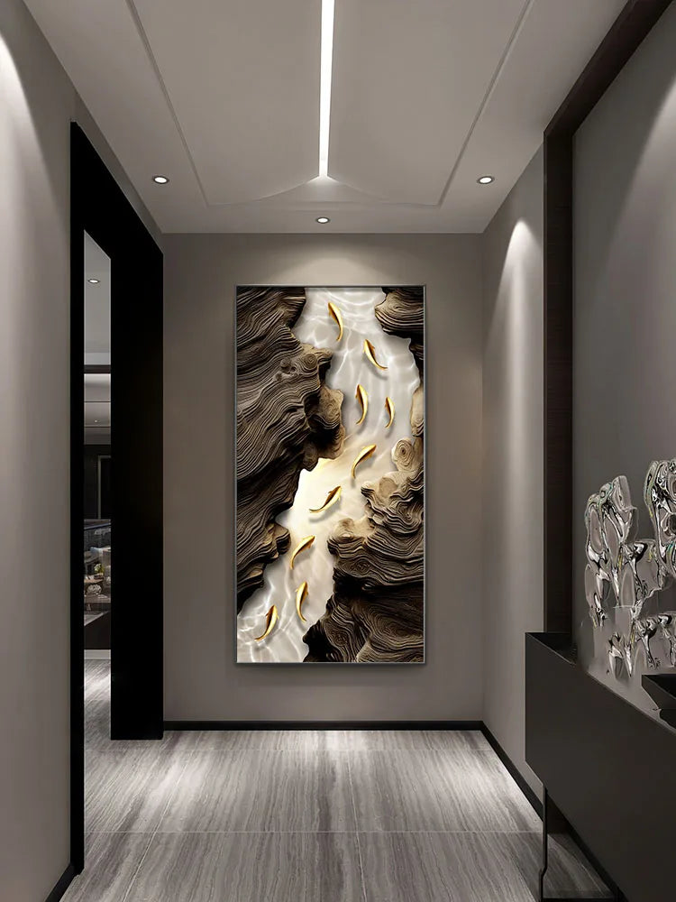 Elegant Modern Wall Decoration LED Mural Lamp – Transform Your Home with Stylish Multi-Panel Wall Art