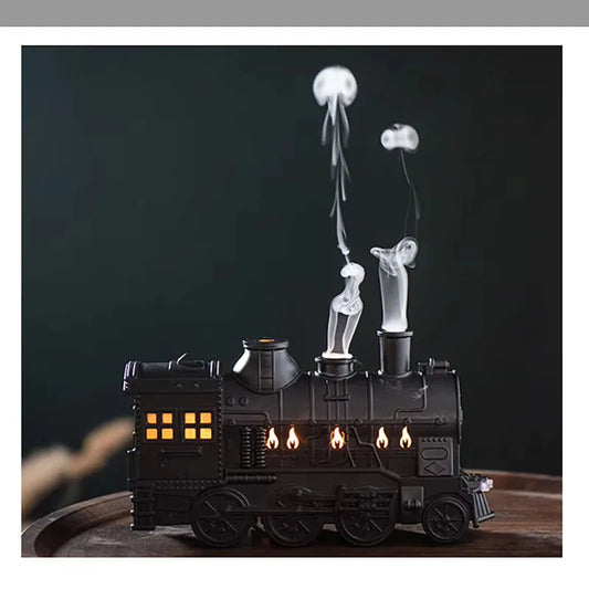 Train Shape Mini Diffuser for Home Decor Sale Aromatherapy Cool Mist Humidifier Panel Art Interior Design Accent