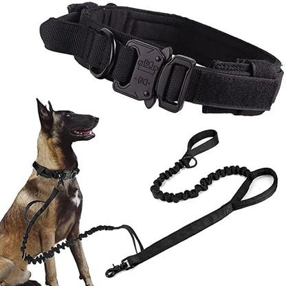 Durable Tactical Dog Collar & Leash Set – Built for Strength, Comfort & Full Control