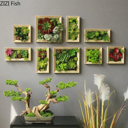 Wall-Mounted Artificial Flower Ornaments | Aesthetic Floral Wall Decor for Living Rooms