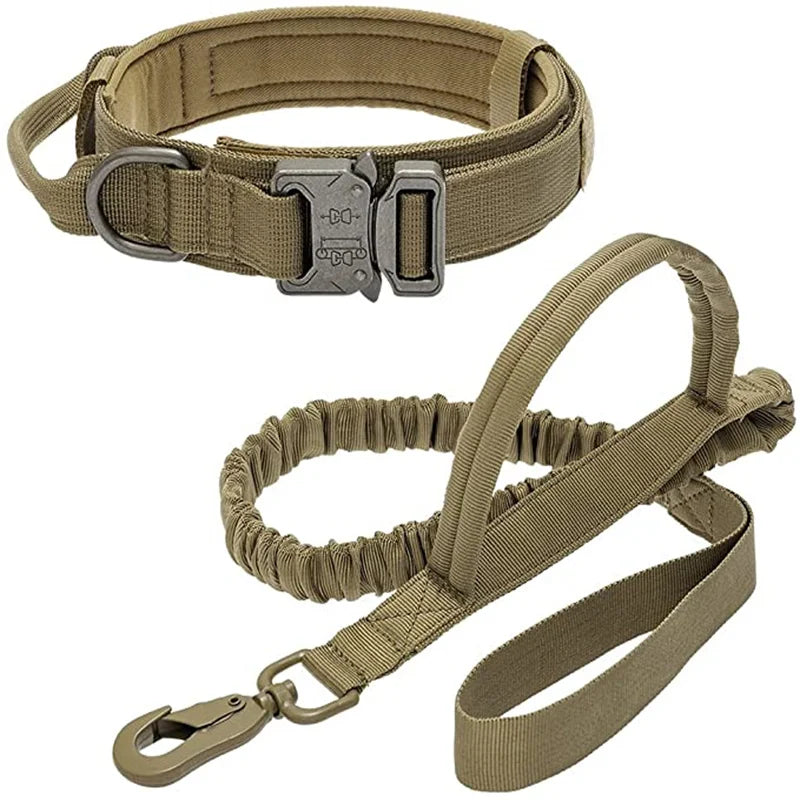 Durable Tactical Dog Collar & Leash Set – Built for Strength, Comfort & Full Control