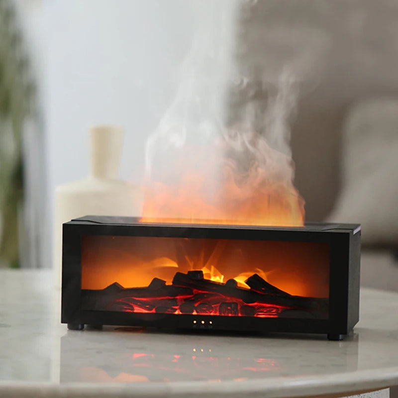 Colorful Flame Fireplace Aroma Diffuser: Perfect Home Accessories for Relaxation and Interior Design Accents