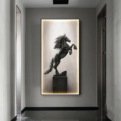 Modern Horse LED Wall Art - Luxury Multi-Panel Painting for Sophisticated Interiors