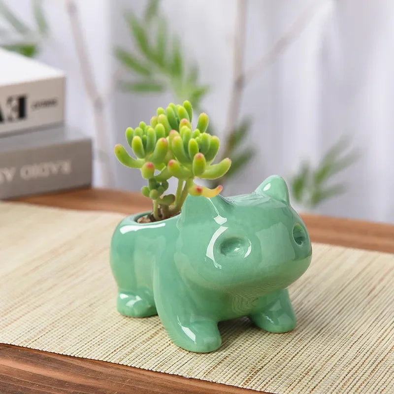 Creative Ceramic Mini Succulent Planter - Unique Home Decor for Indoor and Outdoor Spaces