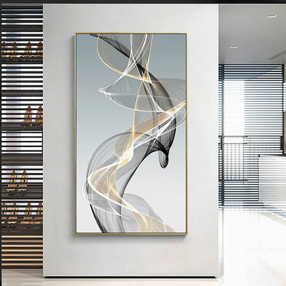 Abstract Black Yellow Diamond Painting – Elegant Home Accessories for Modern Interior Design Accents | Free Worldwide Shipping!