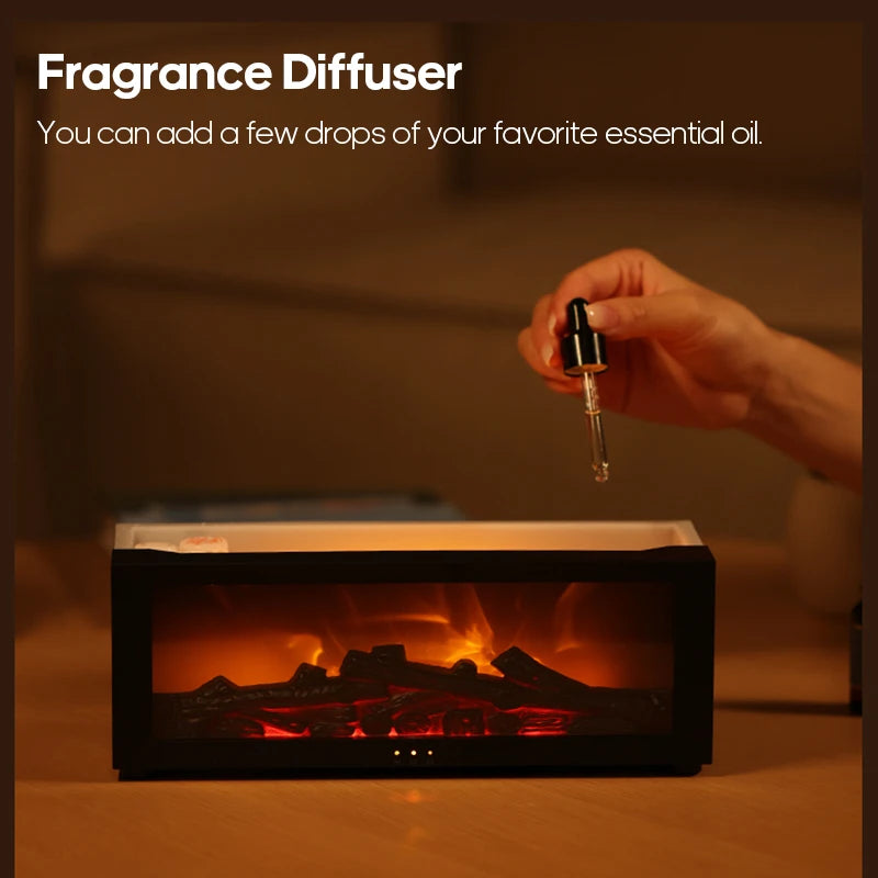 Colorful Flame Fireplace Aroma Diffuser: Perfect Home Accessories for Relaxation and Interior Design Accents