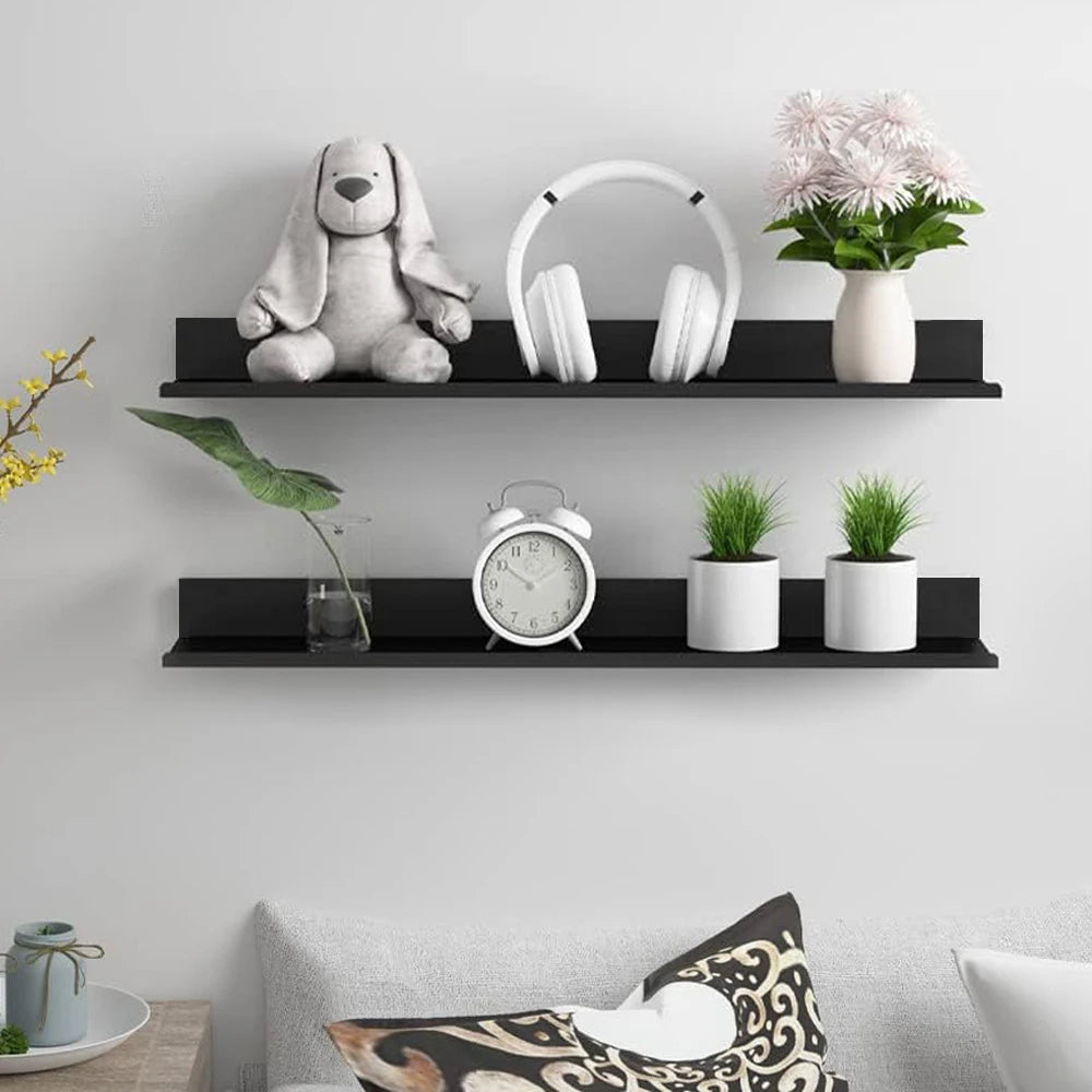 Floating Shelves – Aluminum Alloy Wall-Mounted Shelves for Modern Home & Bathroom Storage