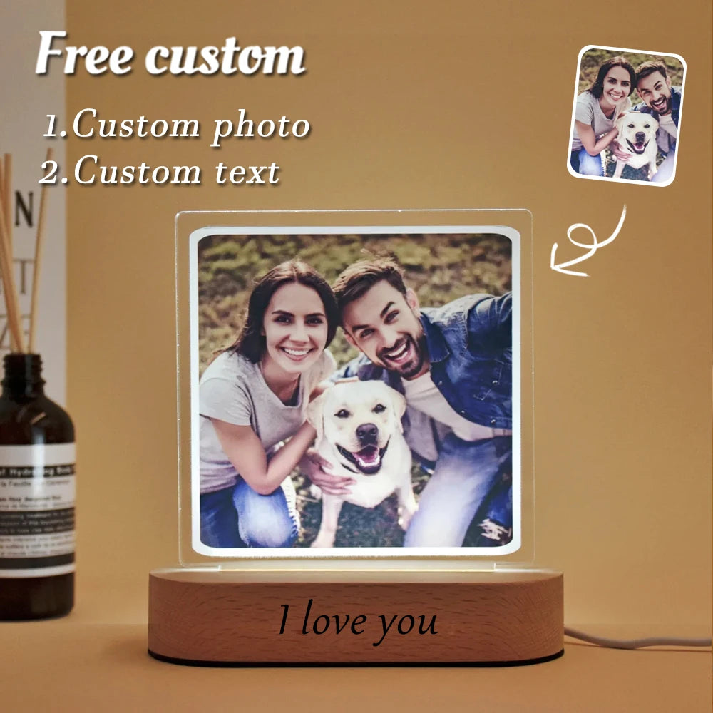 Custom 3D Photo Lamp: A Personalized Home Accessory for Unique Gifts and Interior Design Accents