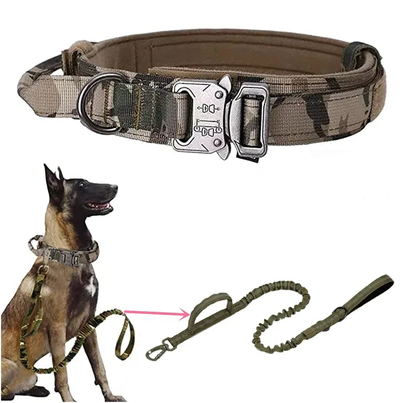 Durable Tactical Dog Collar & Leash Set – Built for Strength, Comfort & Full Control
