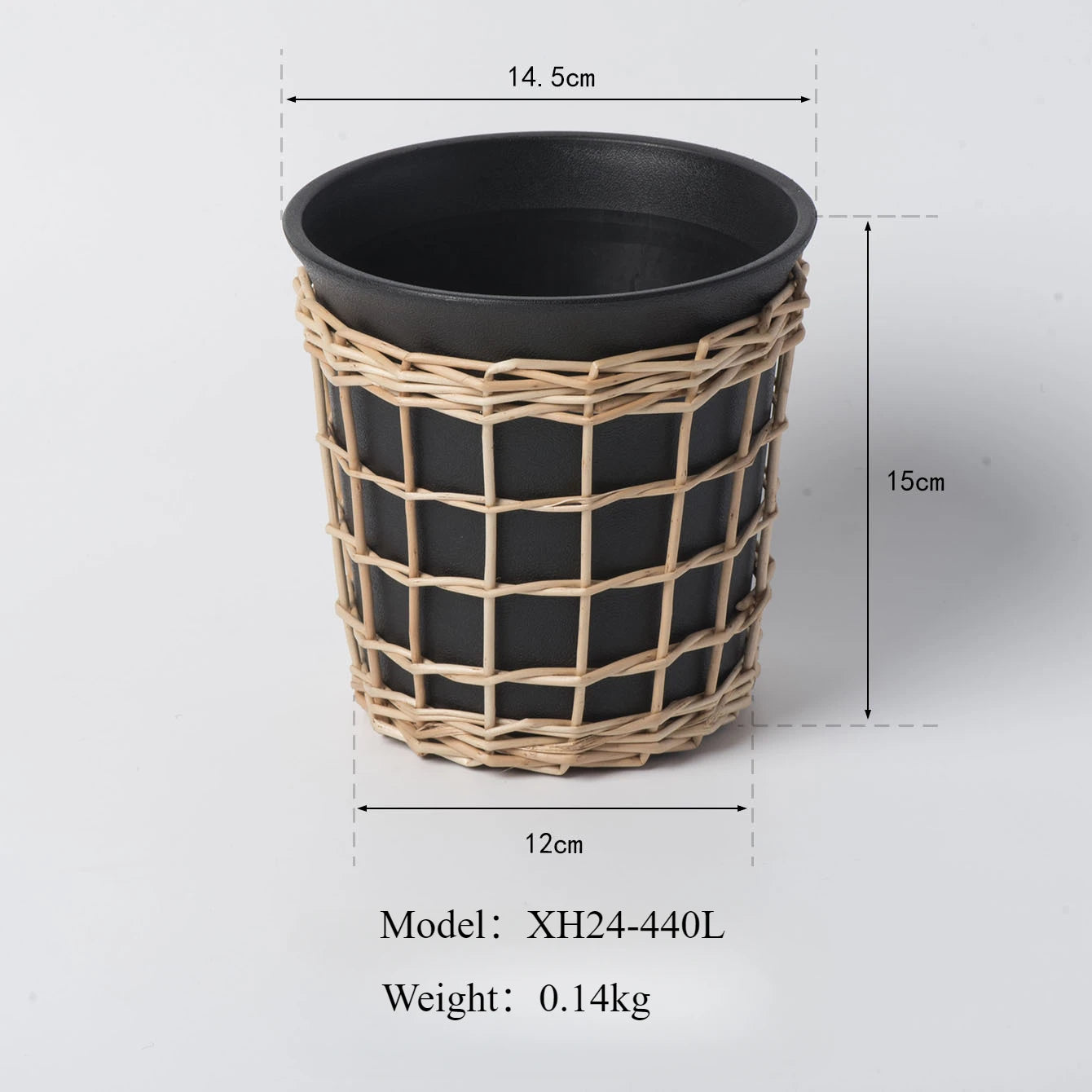 Transform Your Space with Unique Home Décor: Handmade Imitation Rattan Flower Pots