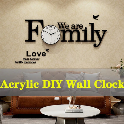 Modern Acrylic Wall Clock | Stylish Home Art & Interior Design Accent